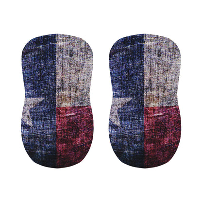 Grunge Texas Flag Print Bar Stool Covers