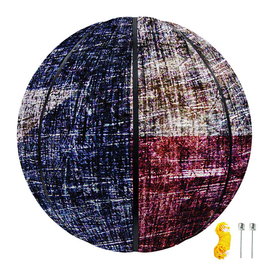 Grunge Texas Flag Print Basketball