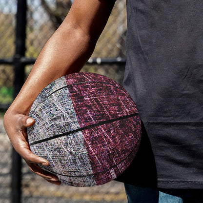 Grunge Texas Flag Print Basketball