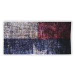 Grunge Texas Flag Print Beach Towel