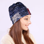 Grunge Texas Flag Print Beanie