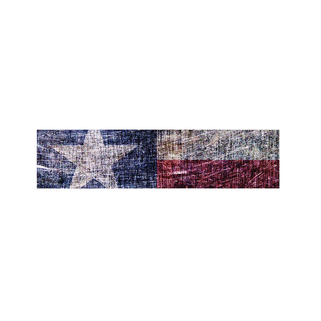 Grunge Texas Flag Print Bed Runner