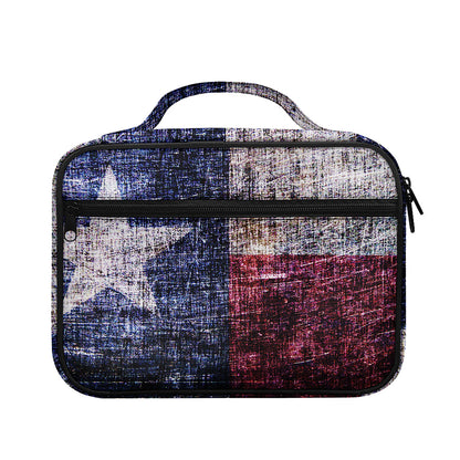 Grunge Texas Flag Print Briefcase Bible Bag