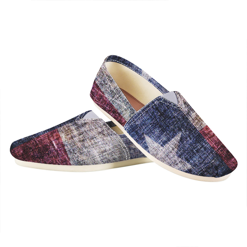 Grunge Texas Flag Print Casual Shoes