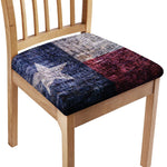 Grunge Texas Flag Print Chair Cushion Cover