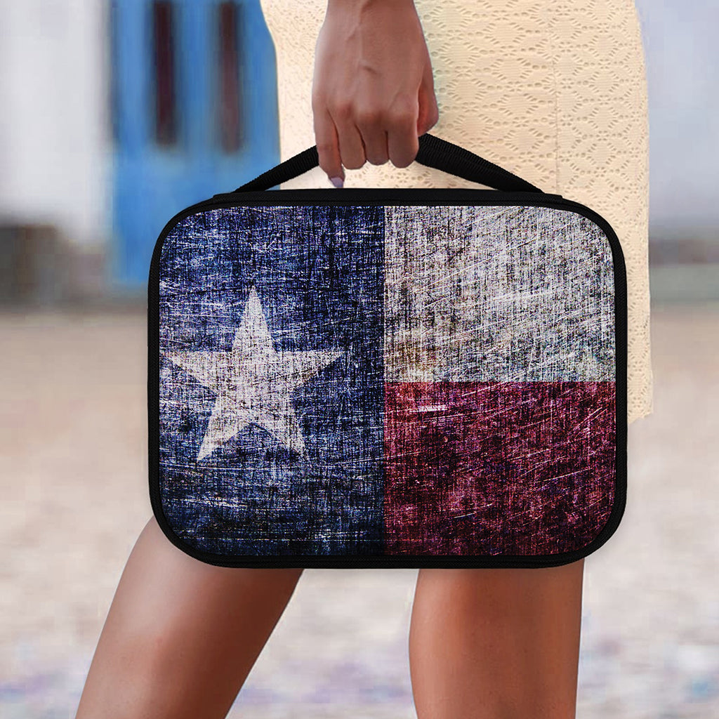 Grunge Texas Flag Print Classic Bible Case