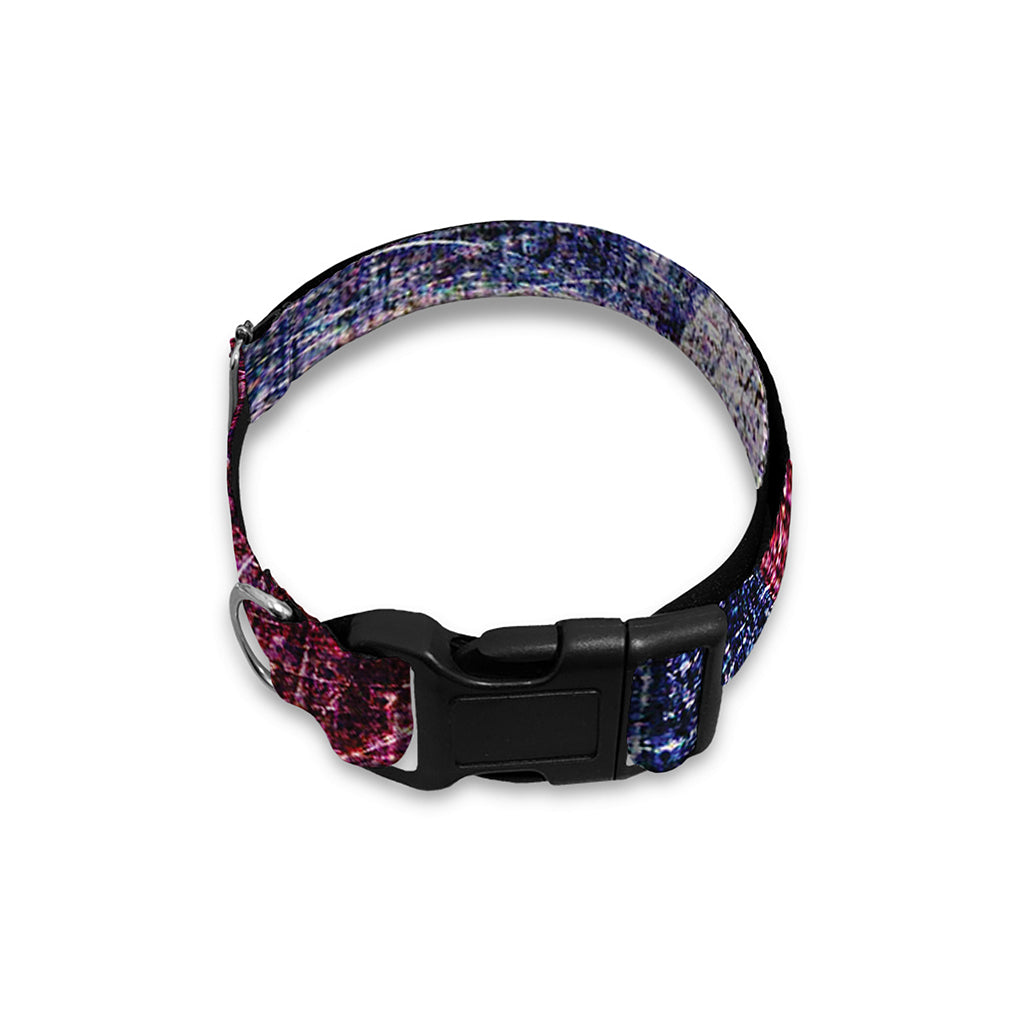 Grunge Texas Flag Print Dog Collar