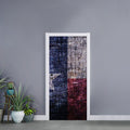 Grunge Texas Flag Print Door Sticker
