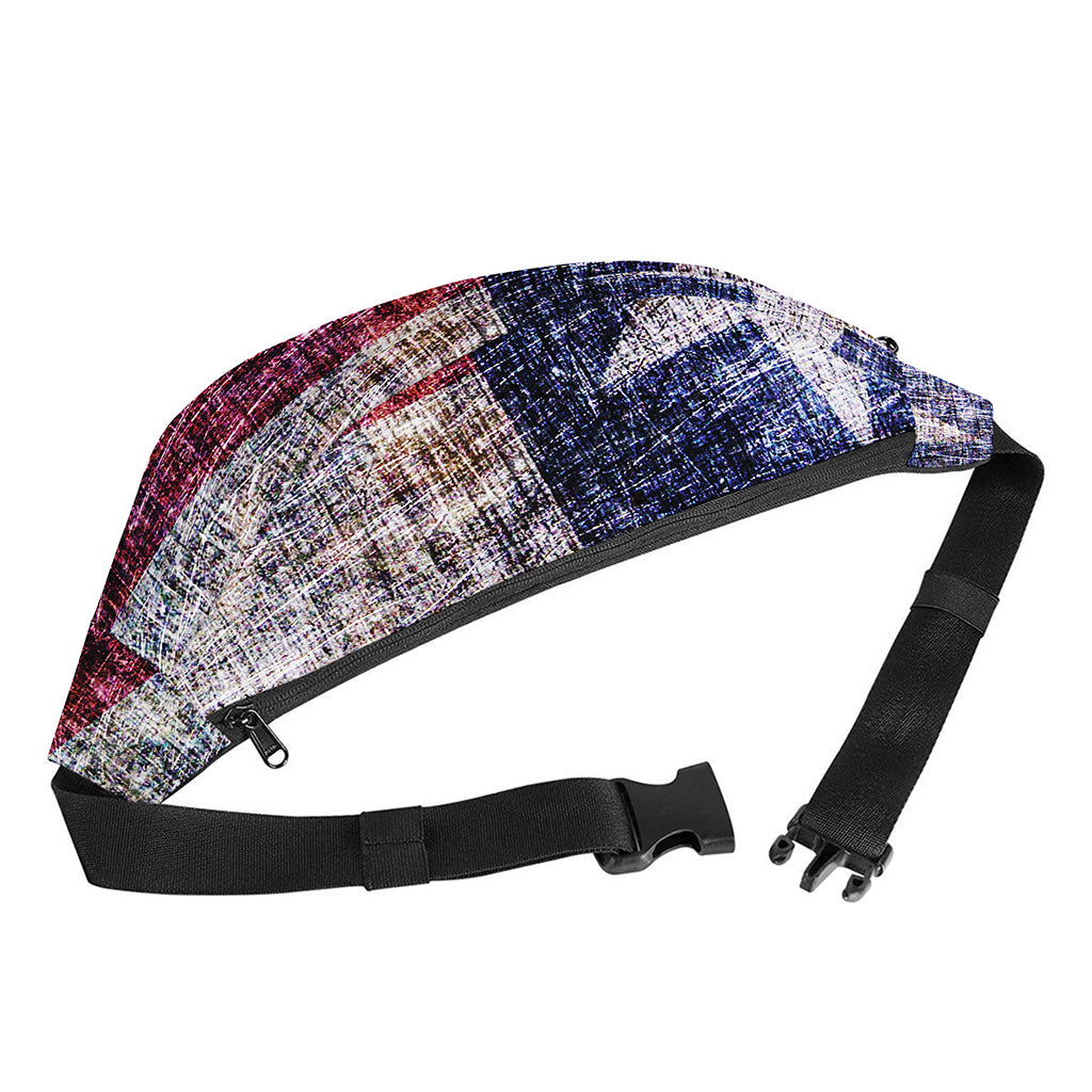 Grunge Texas Flag Print Fanny Pack