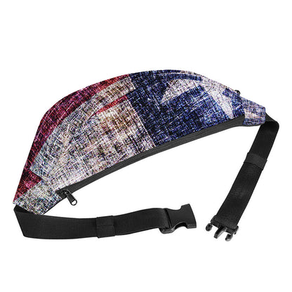 Grunge Texas Flag Print Fanny Pack