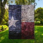 Grunge Texas Flag Print Garden Flag