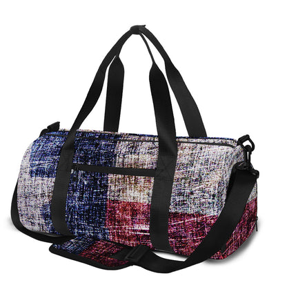 Grunge Texas Flag Print Gym Bag