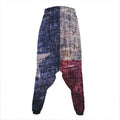 Grunge Texas Flag Print Hammer Pants