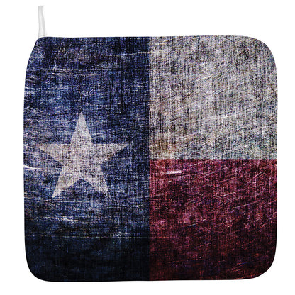 Grunge Texas Flag Print Hand Towel