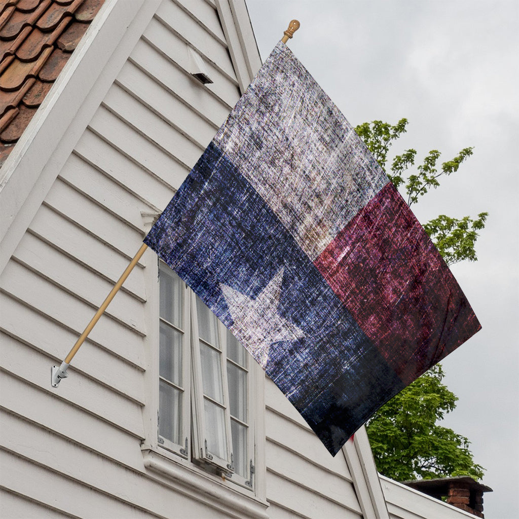 Grunge Texas Flag Print House Flag