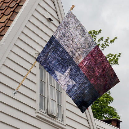 Grunge Texas Flag Print House Flag