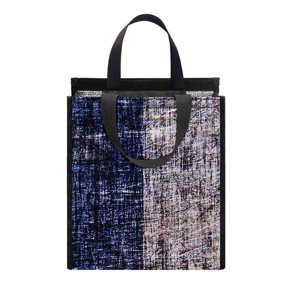 Grunge Texas Flag Print Insulated Lunch Tote