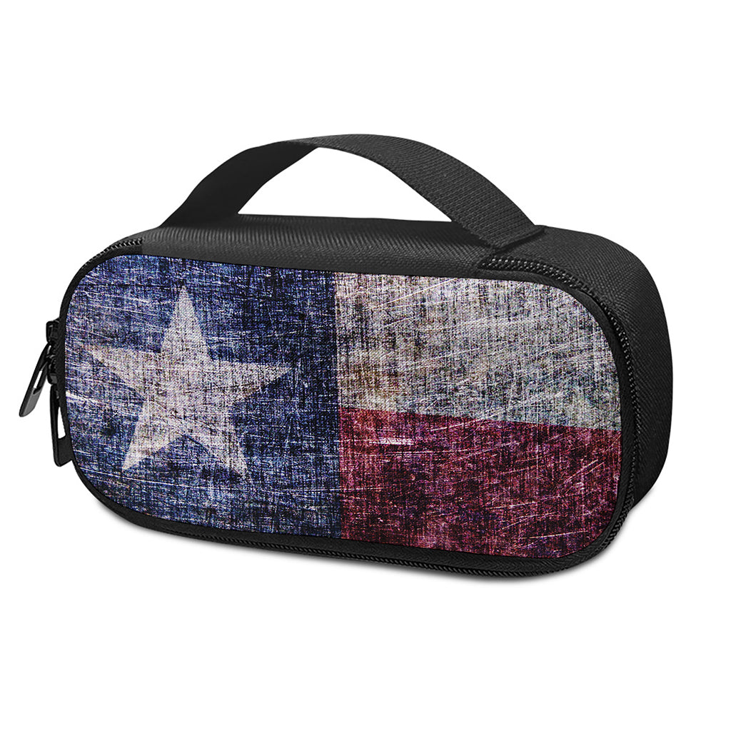 Grunge Texas Flag Print Insulin Cooler Travel Case
