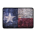 Grunge Texas Flag Print Kitchen Mat
