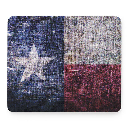 Grunge Texas Flag Print Mouse Pad