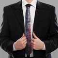 Grunge Texas Flag Print Necktie
