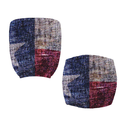 Grunge Texas Flag Print Office Chair Cover