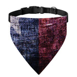 Grunge Texas Flag Print Over The Collar Dog Bandana