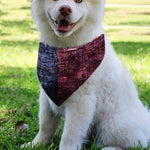 Grunge Texas Flag Print Over The Collar Dog Bandana
