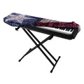 Grunge Texas Flag Print Piano Keyboard Cover