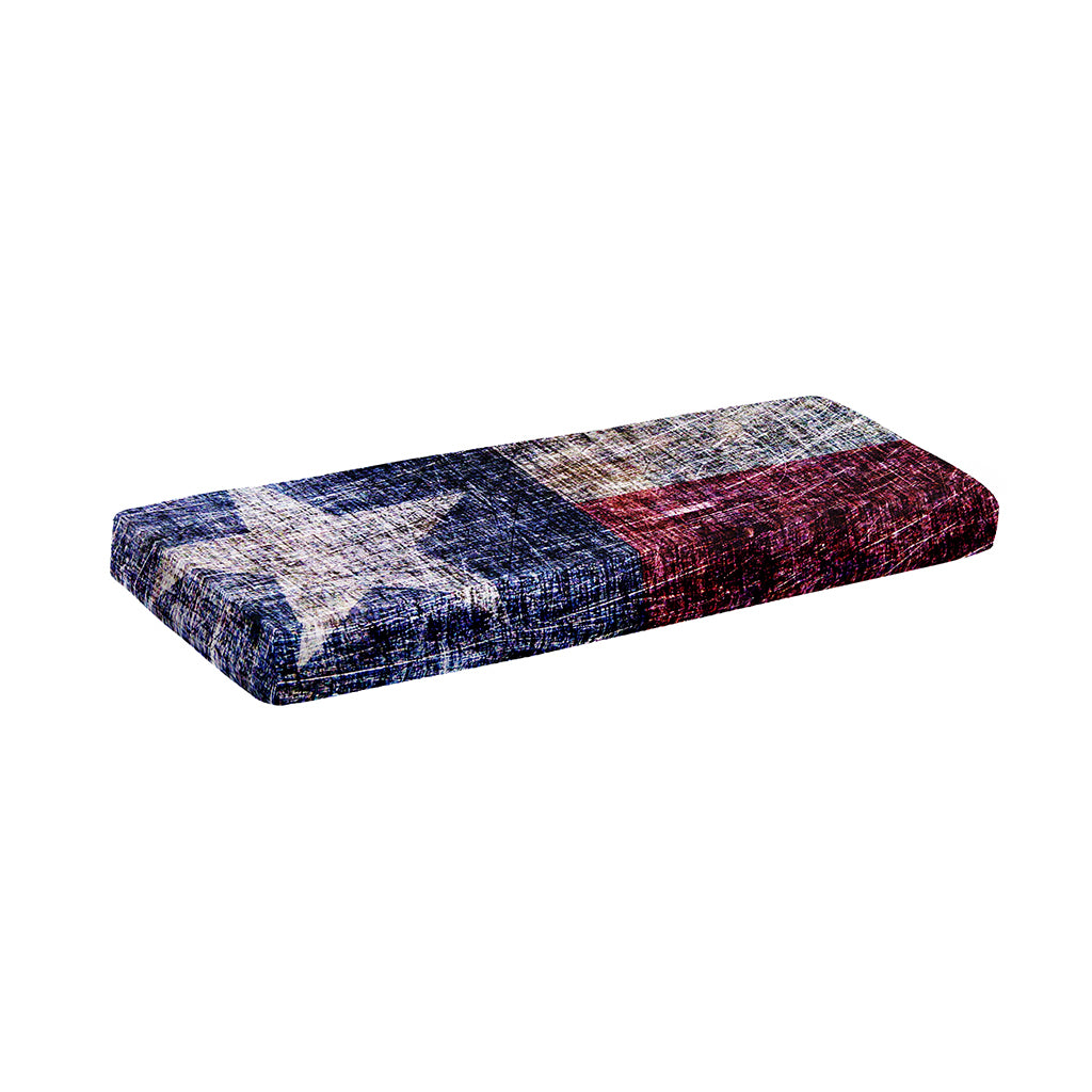 Grunge Texas Flag Print Piano Keyboard Cover