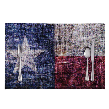 Grunge Texas Flag Print Placemat