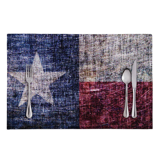 Grunge Texas Flag Print Placemat
