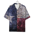 Grunge Texas Flag Print Rayon Hawaiian Shirt
