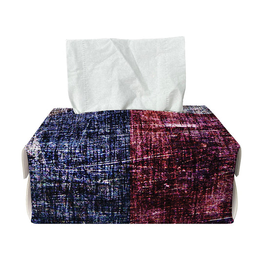 Grunge Texas Flag Print Rectangle Tissue Box Cover