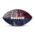 Grunge Texas Flag Print Rugby Ball