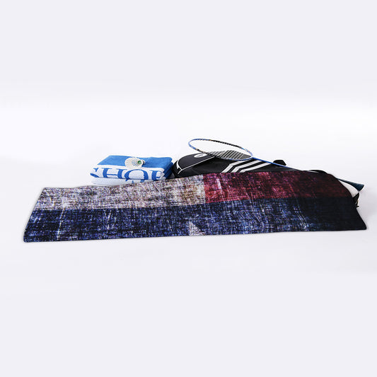 Grunge Texas Flag Print Sports Towel