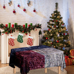 Grunge Texas Flag Print Tablecloth