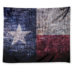 Grunge Texas Flag Print Tapestry
