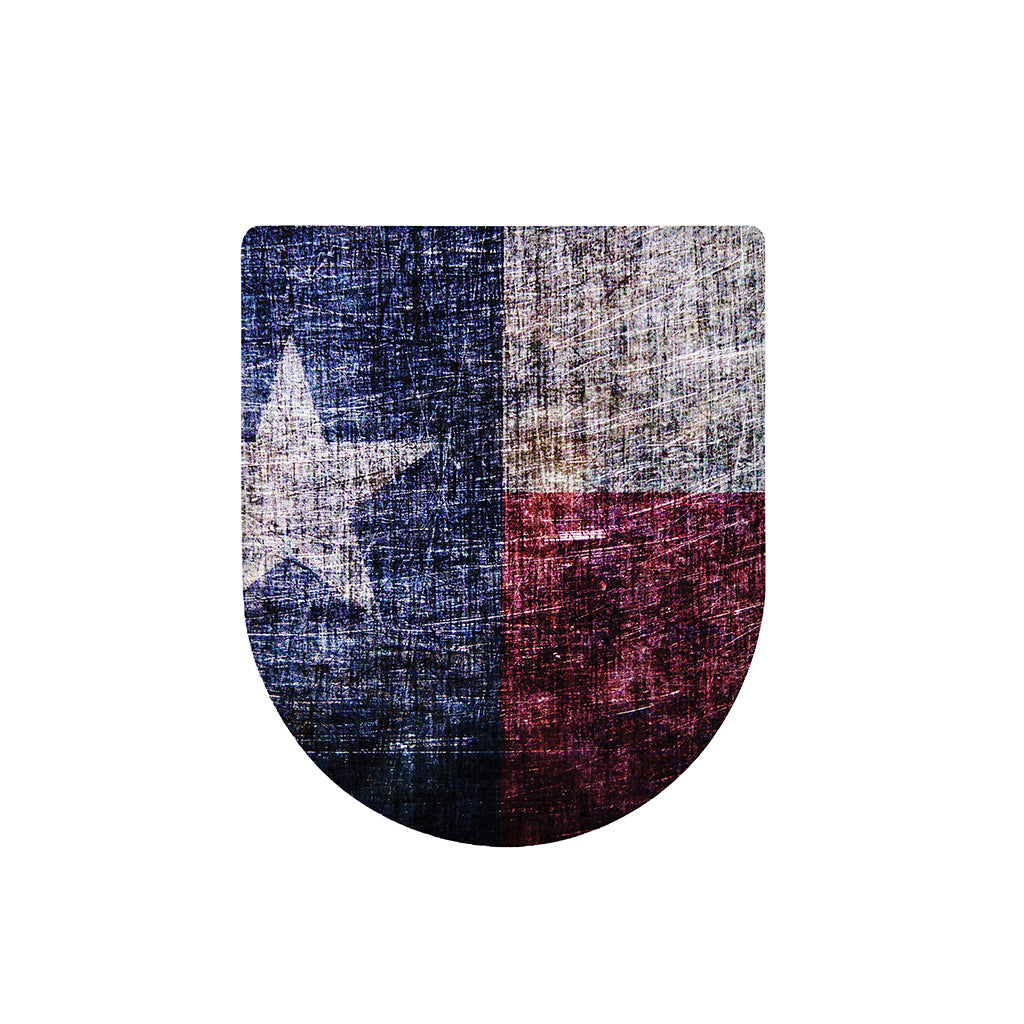 Grunge Texas Flag Print Toilet Lid Cover