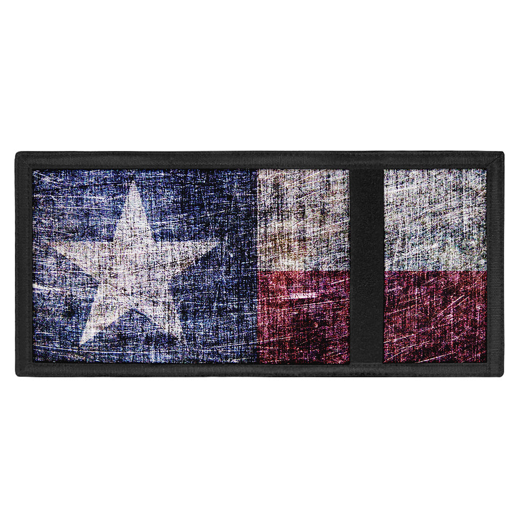 Grunge Texas Flag Print Trifold Wallet