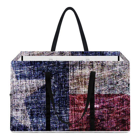 Grunge Texas Flag Print Utility Tote Bag