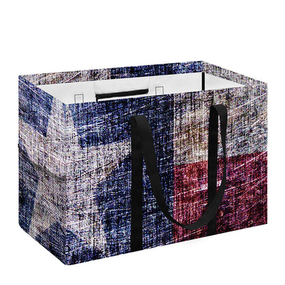Grunge Texas Flag Print Utility Tote Bag