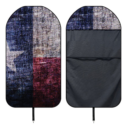 Grunge Texas Flag Print Waterproof Car Seat Cover