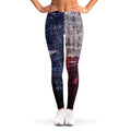 Grunge Texas Flag Print Women's Leggings