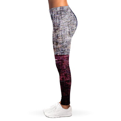 Grunge Texas Flag Print Women's Leggings