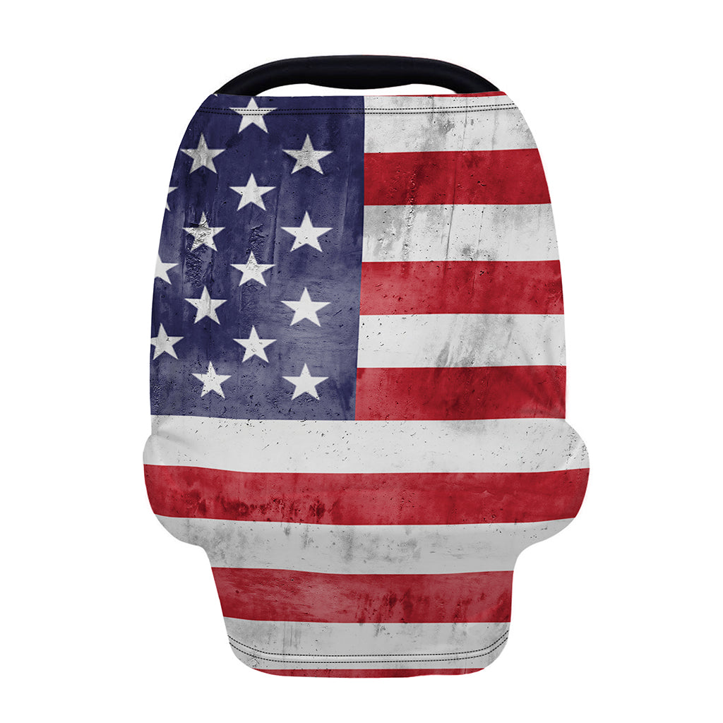 Grunge USA Flag Print Baby Seat Cover
