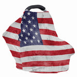 Grunge USA Flag Print Baby Seat Cover