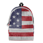 Grunge USA Flag Print Backpack