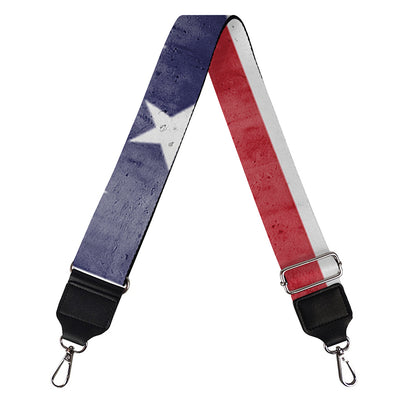 Grunge USA Flag Print Bag Strap