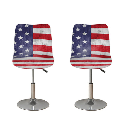 Grunge USA Flag Print Bar Stool Covers
